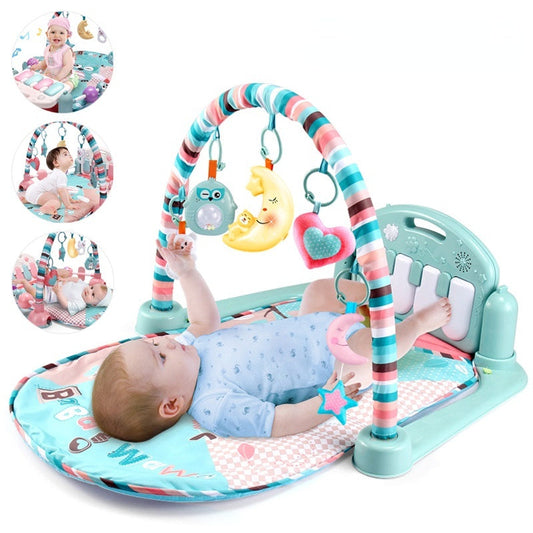 Tapis de jeu bébé avec clavier de piano Tapis de musique pour bébé Tapis de puzzle éducatifs Tapis rampant pour bébé Cadeau pour enfants Gym