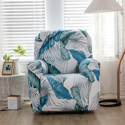 Housse de fauteuil inclinable tout compris en tissu imprimé extensible, 1 place