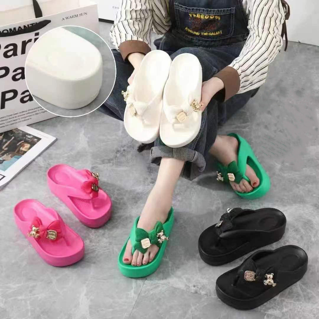 Thick-soled Deodorant Butterfly Bear Eva Slippers
