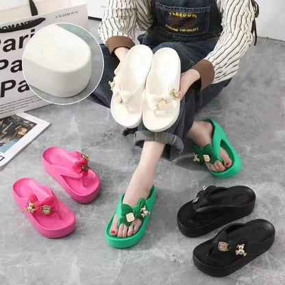 Thick-soled Deodorant Butterfly Bear Eva Slippers