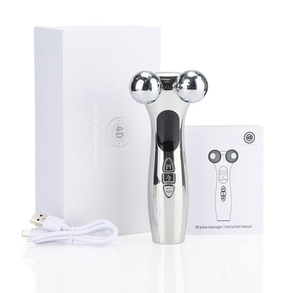 New Roller Massage Instrument Facial Intelligent Pulse Face Slimming Device Domestic Beauty Apparatus