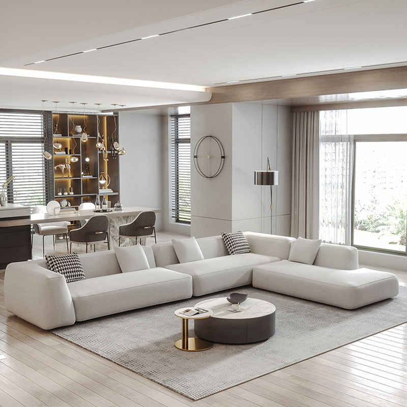 Sofá modular minimalista italiano para sala de estar nórdica
