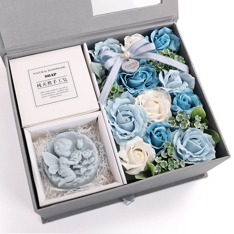 Boîte à fleurs de savon Tanabata Saint Valentin Cadeau Créatif Rose Anniversaire