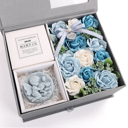 Boîte à fleurs de savon Tanabata Saint Valentin Cadeau Créatif Rose Anniversaire