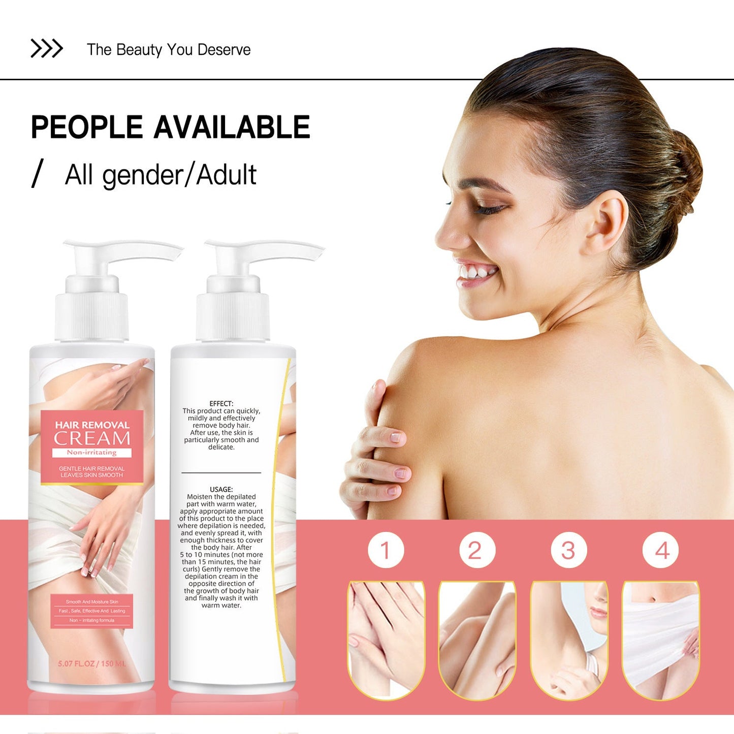 Gentle Body Depilatory Cream – Quick Hair Removal | 150ml