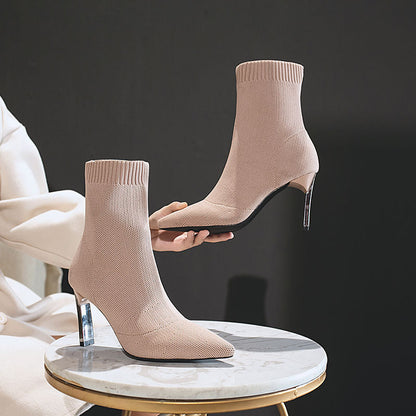 Pointed Toe Boots Women Shoes