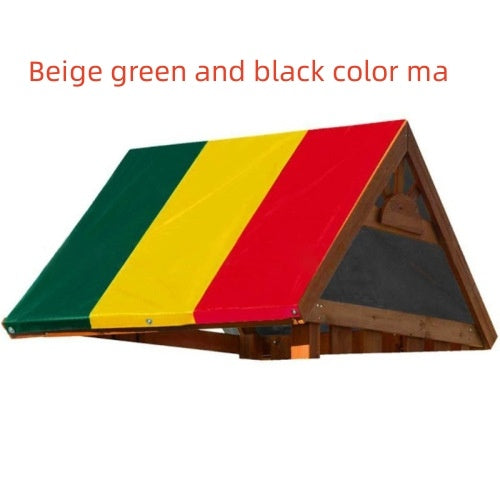 Bâche de toit color-block pour aire de jeux extérieure pour enfants