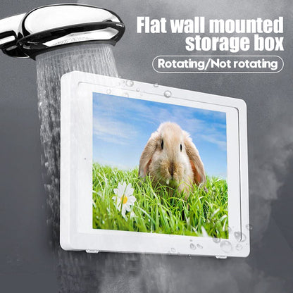 Swivel Waterproof Bathroom Phone & Tablet Holder Shelf