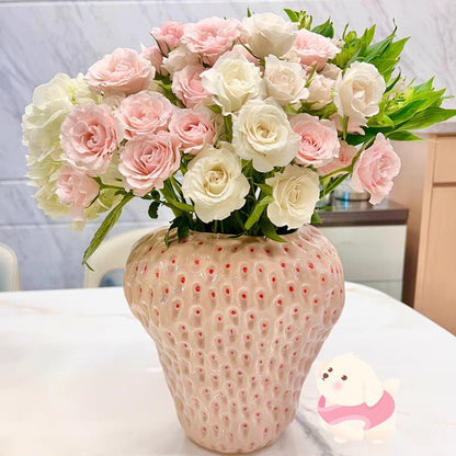 Creative Design Strawberry Ceramic Vase