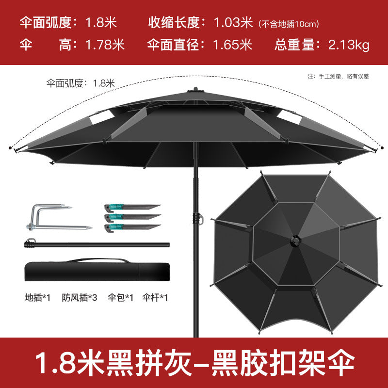 All-Weather Angler's Umbrella – Heavy Duty Fishing & Outdoor Shelter