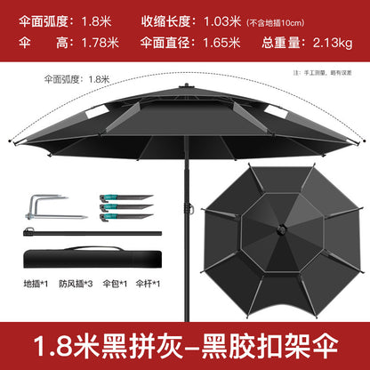 All-Weather Angler's Umbrella – Heavy Duty Fishing & Outdoor Shelter