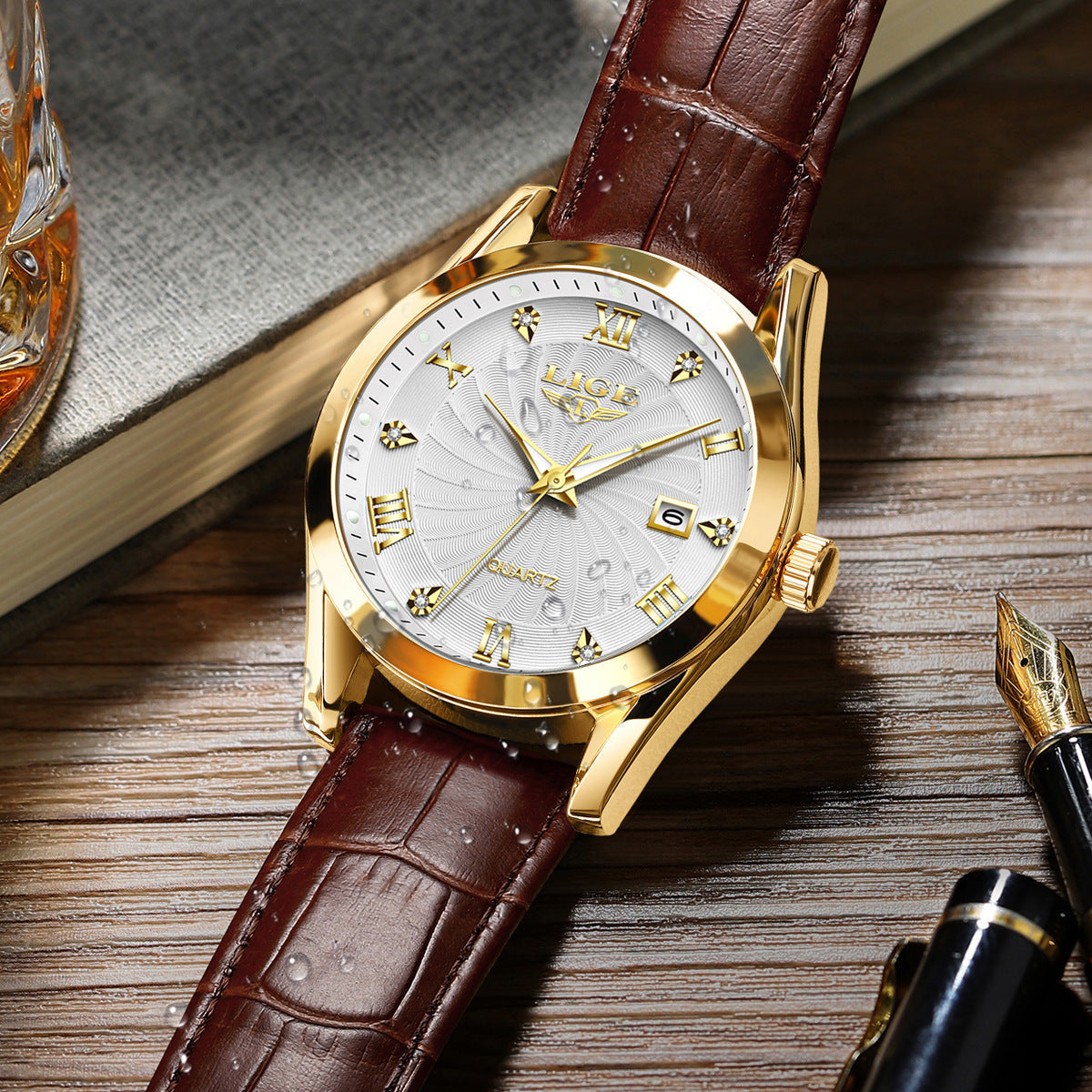 Middle-aged And Elderly Men's Watch Fashionable Simple Waterproof
