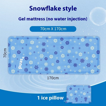 Gel Ice Pad Mattress Cooling Single PVC Cushion