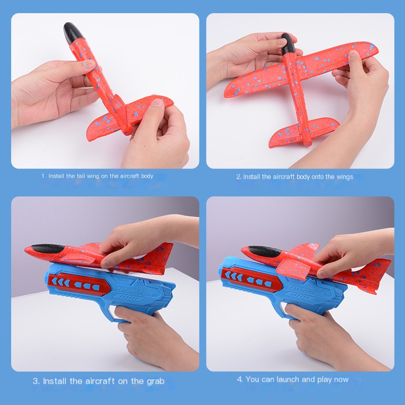 Popular Foam Airplane Launcher Toy for Kids