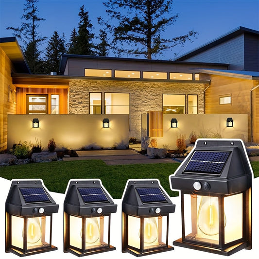 Solar Wall Lights Outdoor – Motion Sensor Dusk to Dawn LED for Yard, Door, Garden