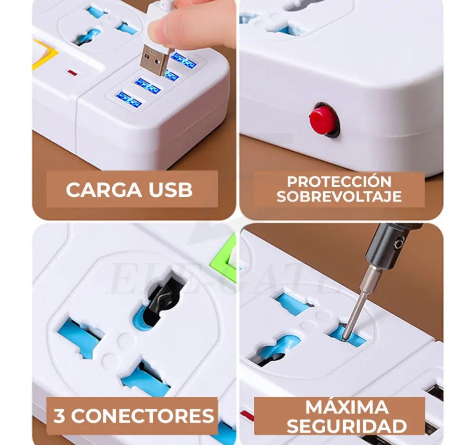 Desktop Power Strip Outlets Essential