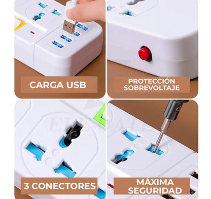 Desktop Power Strip Outlets Essential