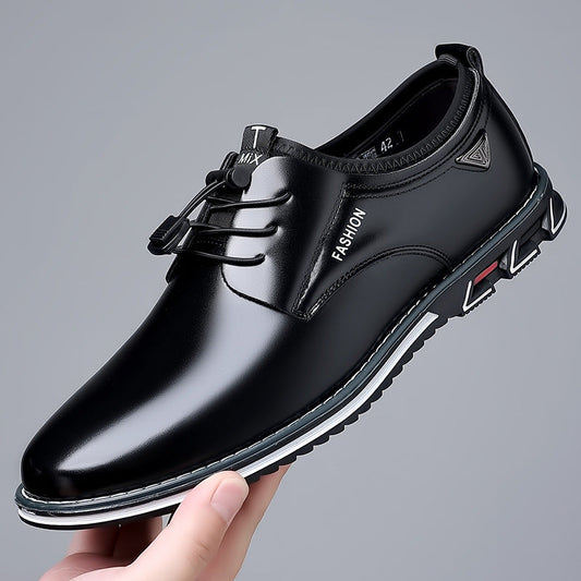 Chaussures en cuir décontractées pour homme grande taille