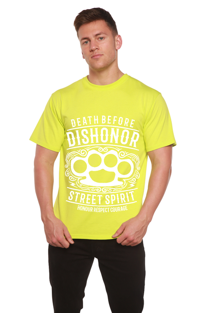T-shirt graphique à manches courtes en viscose de bambou/coton biologique Death Before Men