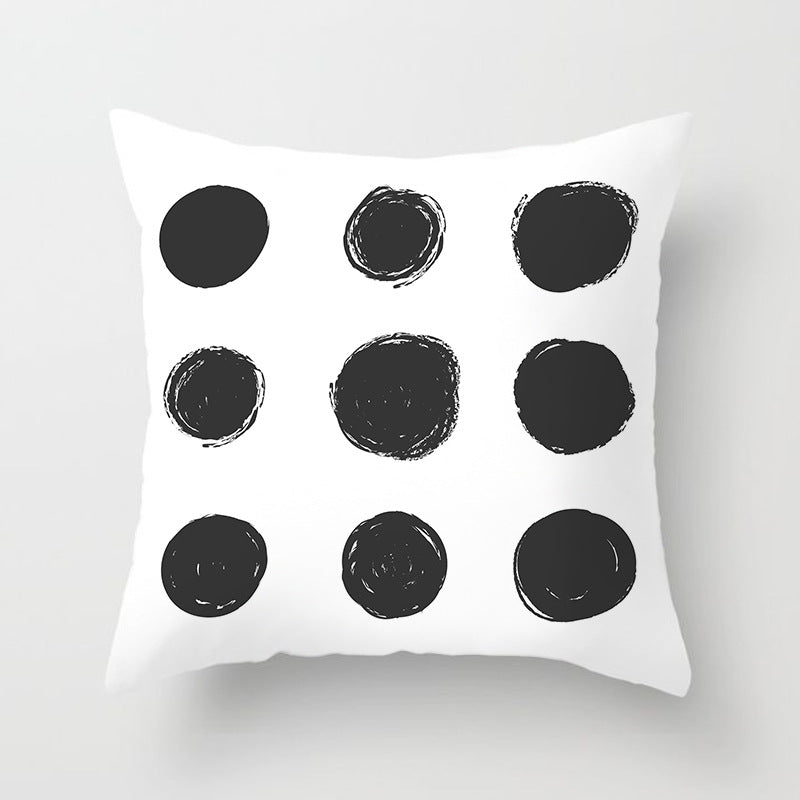 Housse de coussin de canapé abstraite géométrique moderne pour articles ménagers automobiles