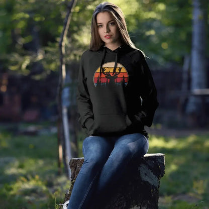 Deer Color Women Hoodie