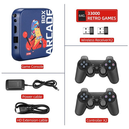 ARCADE Retro TV Game Console – 50,000+ Preloaded Classic Games, Compact Plug & Play Retro Gaming System for Home Entertainment & Nostalgia