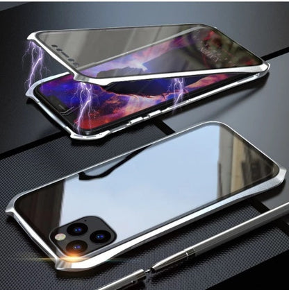 Metal Glass Magnetic iPhone 11 Case – Slim Solid Color Back Cover | 4 Colors