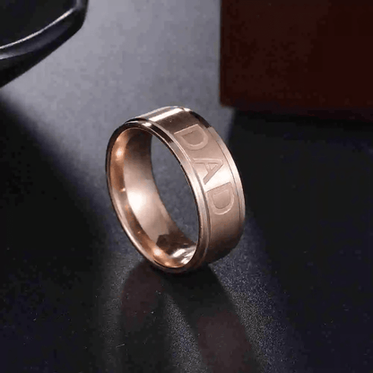 Love You Dad Stainless Steel Ring Father's Day Gift