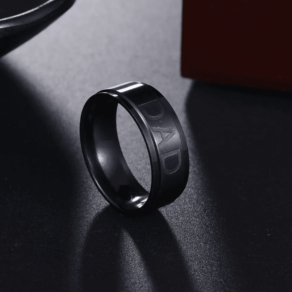 Love You Dad Stainless Steel Ring Father's Day Gift