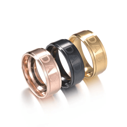 Love You Dad Stainless Steel Ring Father's Day Gift