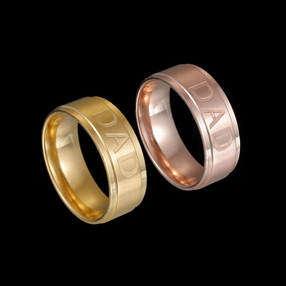 Love You Dad Stainless Steel Ring Father's Day Gift