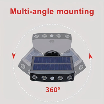 2/4-Pack Outdoor Solar Wall Lights – Motion Sensor, Dusk-to-Dawn, IP44 Rated