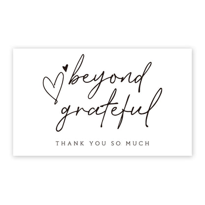 Thank You Card Coated Paper Card Thank You Gift Card Wrapping Card
