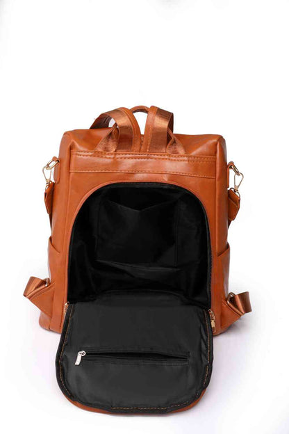 Mochila Marcy con cremallera y bolsillos – Elegante bolso multiusos de uso diario para mujer