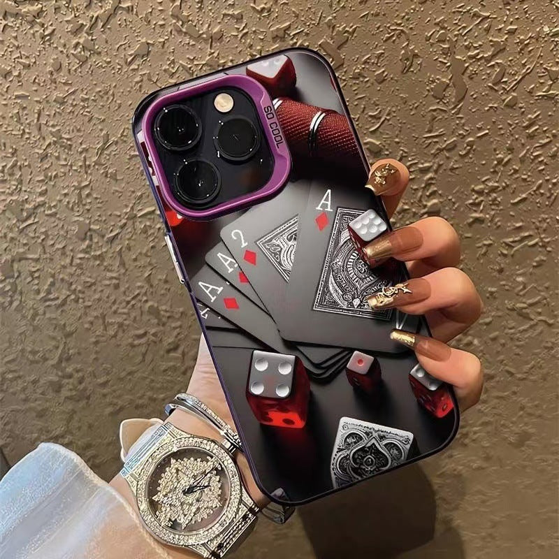 Card & Dice Creative Hard iPhone Case – Shockproof PC Cover | iPhone 7–16