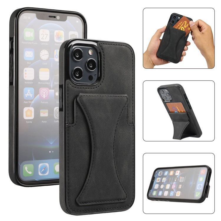 Leather Wallet Phone Case with Card Holder & Kickstand