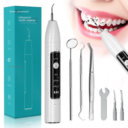 Limpiador dental ultrasónico con seguimiento visual de frecuencia para el hogar