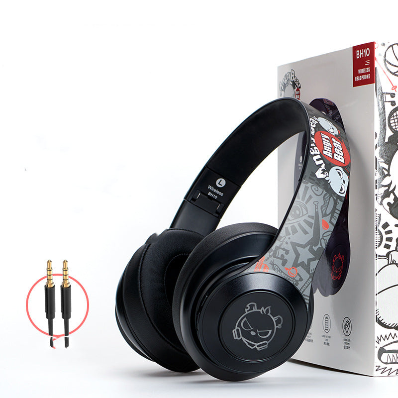 Casque Bluetooth supra-auriculaire à réduction de bruit pliable avec autonomie ultra-longue pour hommes et femmes