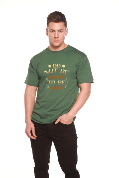 T-shirt graphique à manches courtes en bambou/viscose de coton biologique pour homme Do Not Be To Be
