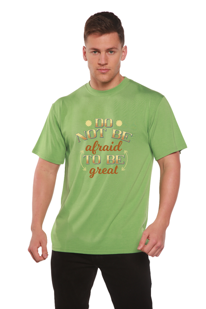 T-shirt graphique à manches courtes en bambou/viscose de coton biologique pour homme Do Not Be To Be