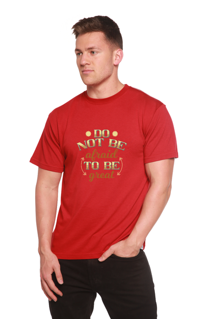 T-shirt graphique à manches courtes en bambou/viscose de coton biologique pour homme Do Not Be To Be