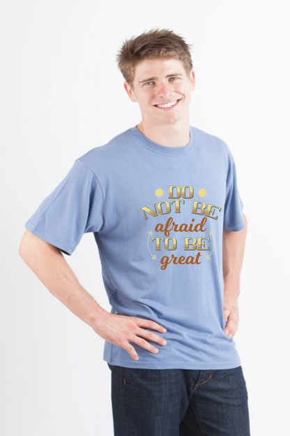 T-shirt graphique à manches courtes en bambou/viscose de coton biologique pour homme Do Not Be To Be