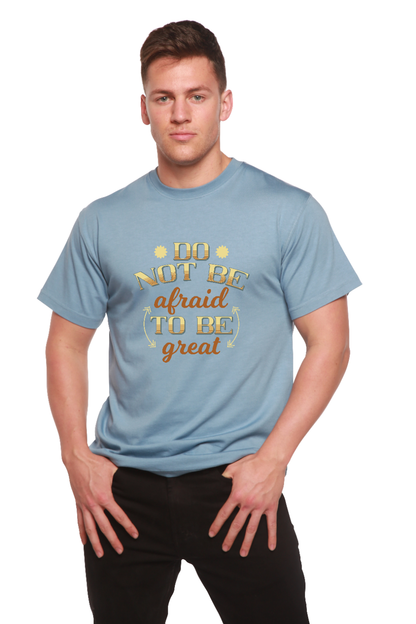 T-shirt graphique à manches courtes en bambou/viscose de coton biologique pour homme Do Not Be To Be