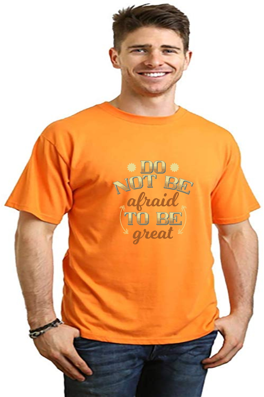 T-shirt graphique à manches courtes en bambou/viscose de coton biologique pour homme Do Not Be To Be