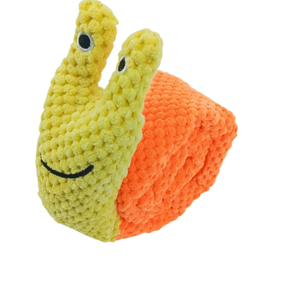 Dog Puzzle Feeder Plush Toy – Interactive Snail Design