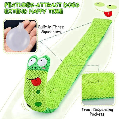 Dog Puzzle Feeder Plush Toy – Interactive Snail Design