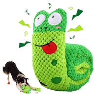 Dog Puzzle Feeder Plush Toy – Interactive Snail Design