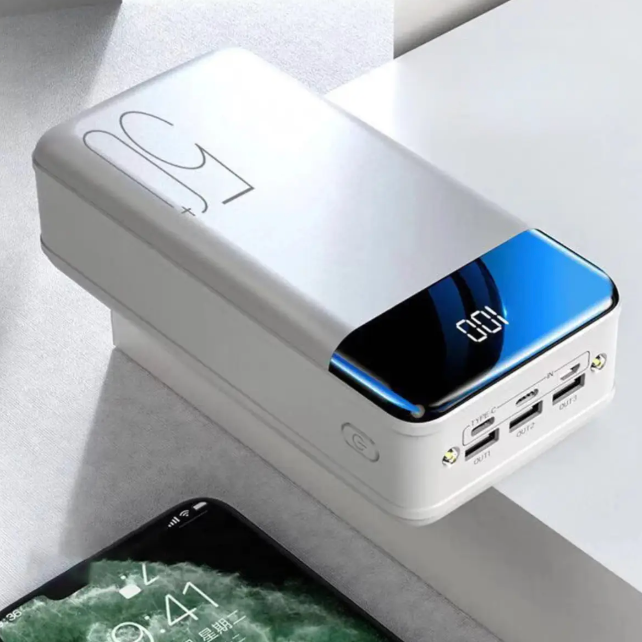 50000mAh Portable Power Bank High Capacity Fast Charging Multi-Device