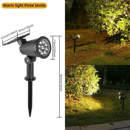 9 LED Solar Spotlights – Waterproof Outdoor Garden & Patio Lights
