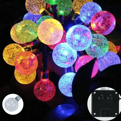 Solar Bubble Ball String Lights – Outdoor Waterproof LED Garden & Patio Lights